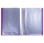 Protège-documents En Polypropylène 5/10e Opak Pochettes Cristal 60 Vues - A4 - Violet - X 12 - Exacompta