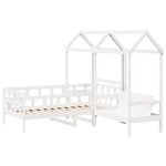 vidaXL Ensemble de lit de jour avec toit 80x200 cm bois de pin massif