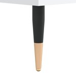 vidaXL Tables de chevet 2 Pièces blanc 40x30x50 cm bois d'ingénierie