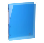 Classeur 4 anneaux 15mm IDERAMA PP polypropylène 5/10e - A4, bleu clair EXACOMPTA