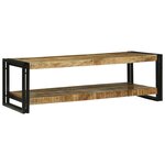 vidaXL Table basse 120x50x38 cm en bois massif de manguier brut