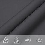 vidaXL Voile de parasol tissu oxford rectangulaire 2x4 m anthracite
