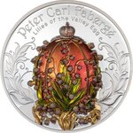 Pièce de monnaie en Argent 1000 Togrog g 62.2 (2 oz) Millésime 2025 LILIES OF THE VALLEY EGG