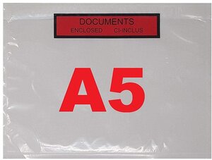 Lot de 10 pochettes a5 porte-document ci-inclus imprimé