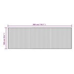 vidaXL Tapis rectangulaire marron 100x300 cm bambou