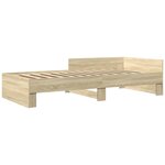 vidaXL Cadre de lit sans matelas chêne sonoma 90x190 cm