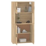 vidaXL Buffet haut Chêne sonoma Bois d'ingénierie