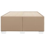 vidaXL Cadre de lit Cappuccino 120x200 cm Similicuir