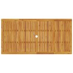 Set de jardin 9 pièces en bois d'acacia