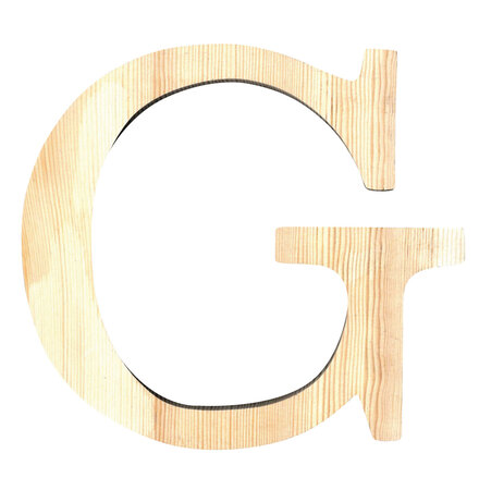 Alphabet en bois 11 5cm Lettre G