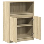 vidaXL Buffet avec LED chêne sonoma 72x34x100 cm bois d'ingénierie