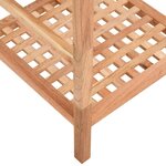 vidaXL Étagère de salle de bain 35 5x35 5x79 cm Bois massif de noyer