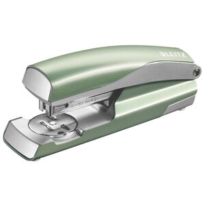 Agrafeuse de bureau leitz style métal brossé vert - capacité 30 feuilles