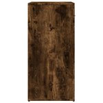 vidaXL Buffet chêne fumé 79x38x80 cm bois d'ingénierie