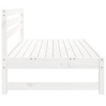 vidaXL Canapés centraux de jardin 2Pièces blanc 120x80 cm bois pin massif