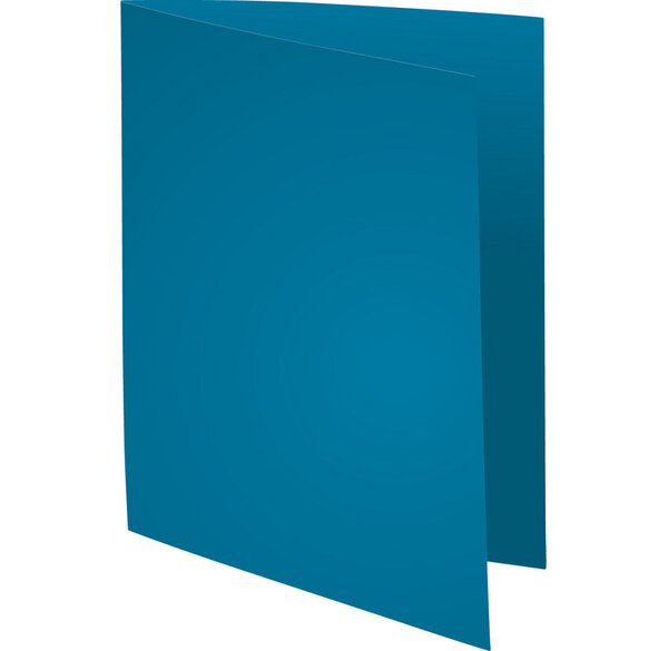 Paquet 100 chemises Foldyne 250 Bleu foncé EXACOMPTA