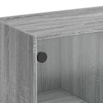 vidaXL Buffet sonoma gris 102x37x75 5 cm bois d'ingénierie