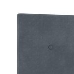 Tête de lit LED vidaXL capitonnée en boutons gris foncé 80 cm en velours