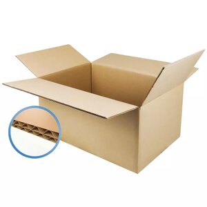 Caisses carton – Lot de 30 double cannelure brun 30x30x20 cm