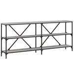 vidaXL Table console sonoma gris 180x30x75 cm bois d'ingénierie et fer