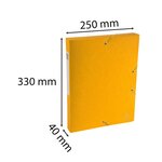 Boite De Classement Exabox Dos 40mm Carte Lustrée Scotten - A4 - Jaune - X 10 - Exacompta