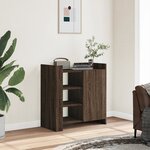 vidaXL Buffet chêne marron 73 5x35x75 cm bois d'ingénierie