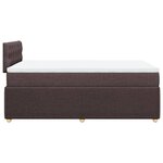 vidaXL Sommier à lattes de lit avec matelas Marron foncé 120x200 cm