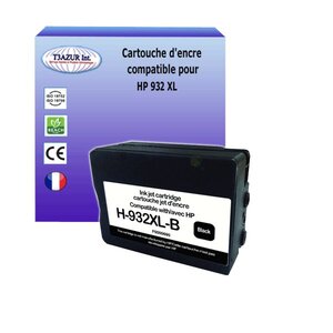 Cartouche compatible avec HP  OfficeJet 7110 Wide Format ePrinter remplace HP 932XL Noire - T3AZUR