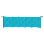 vidaXL Coussins de banc de jardin 2 Pièces turquoise tissu Oxford