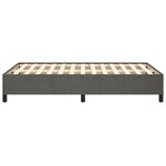 vidaXL Cadre de lit gris foncé 120x190 cm velours