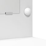 Ensemble de coiffeuse 2 pièces avec LED en bois blanc