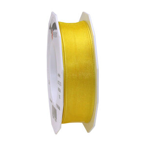 Organza four seasons 25-m-rouleau 25 mm jaune laitonné