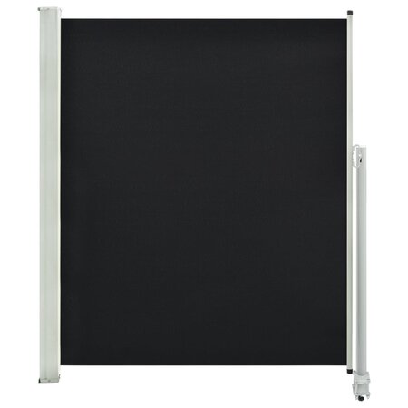 vidaXL Auvent latéral rétractable de patio 160 x 300 cm Noir