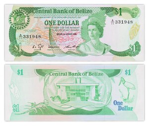 Billet de Collection 1 dollar 1986 Belize - Neuf - P46
