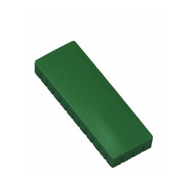 Boite de 10 Aimants MAULsolid 54x19 mm Puiss. 1 kg Vert MAUL