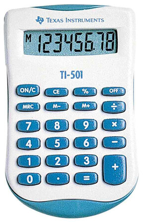Calculatrice TI-501, 8 chiffres TEXAS INSTRUMENTS