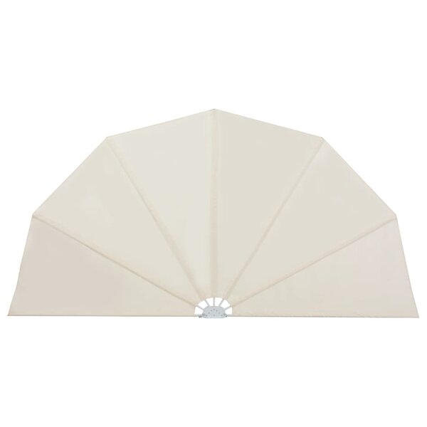 vidaXL Auvent latéral pliable de terrasse Crème 160 cm