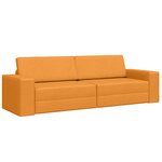 vidaXL Canapé Lit 2-en-1 Jaune Foncé 245x150x60.5 cm Tissu