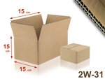 Lot de 100 cartons double cannelure 2w-31 format 150 x 150 x 150 mm