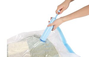 Set de 6 housses de rangement sous vide avec pompe manuelle - Maxi