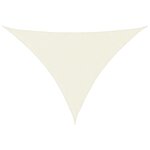 vidaXL Voile de parasol tissu oxford triangulaire 4x4x5 8 m crème