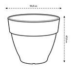 Vibia Campana Bac à fleurs Rond 55 - Marron Ø 55 x 47 cm