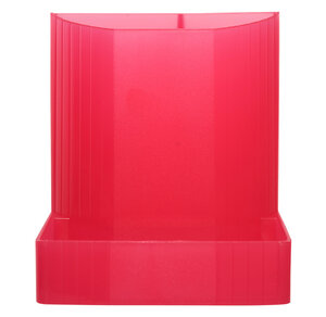 Pot à crayons Mini-Octo L9xH11,1xP12,3 cm Framboise transparent EXACOMPTA