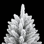 vidaXL Sapin de Noël artificiel avec neige floquée 240 cm PVC et PE