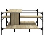 vidaXL Table basse chêne sonoma 100x100x48 5 cm bois d'ingénierie