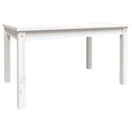 vidaXL Table de jardin blanc 82 5x50 5x45 cm bois massif de pin
