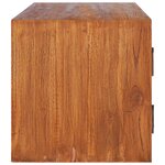 vidaXL Meuble TV mural 180x30x30 cm Bois de teck massif