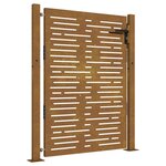 vidaXL Portail de jardin 105x155 cm acier corten conception de carré