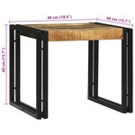 vidaXL Ensemble de 2 Tables Basses en Bois Massif de Manguier