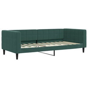 vidaXL Lit de repos vert foncé 90x200 cm velours